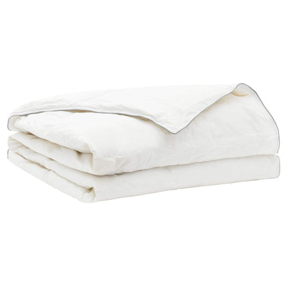 Dekbed en Kussen Set 2 st 155x200 cm Zomer 200 GSM Wol Wit