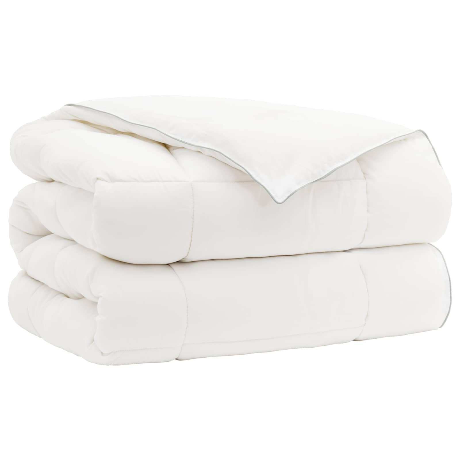 Dekbed en Kussen Set 2 st 137x200 cm Winter 450 GSM Wol Wit