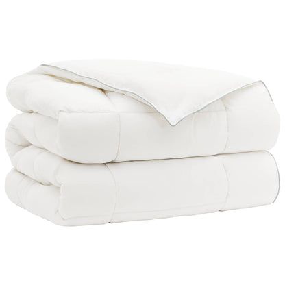 Dekbed en Kussen Set 2 st 137x200 cm Winter 450 GSM Wol Wit