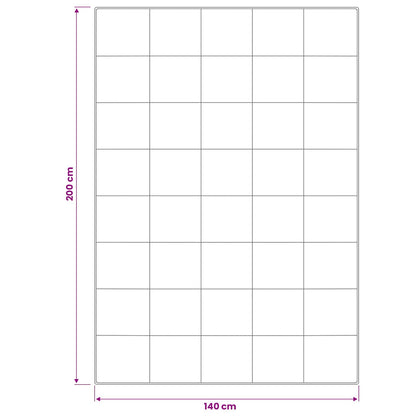 Dekbed en Kussen Set 2 st 140x200 cm Winter 450 GSM Wol Wit