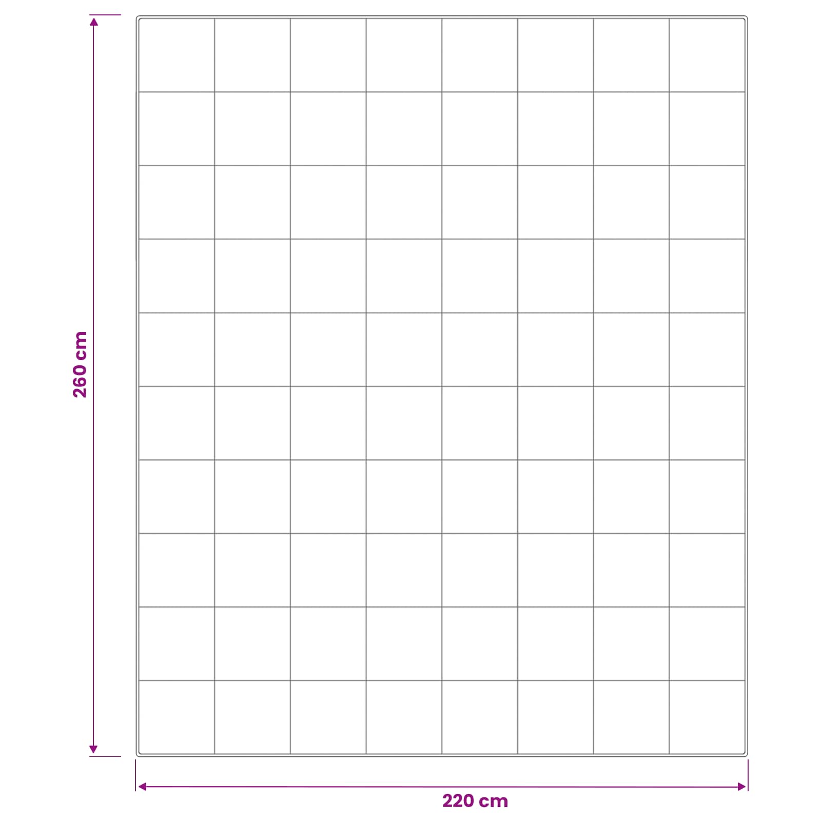 Dekbed en Kussen Set 3 st 220x260 cm Zomer 140 GSM Wol Wit