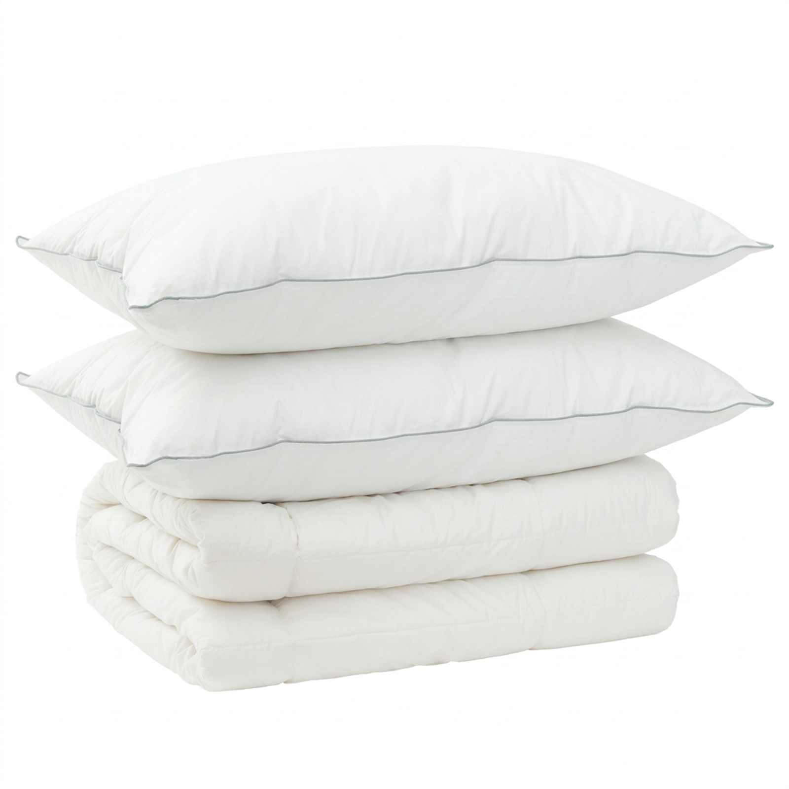 Dekbed en Kussen Set 3 st 140x220 cm 4 seizoenen 220 GSM Wol