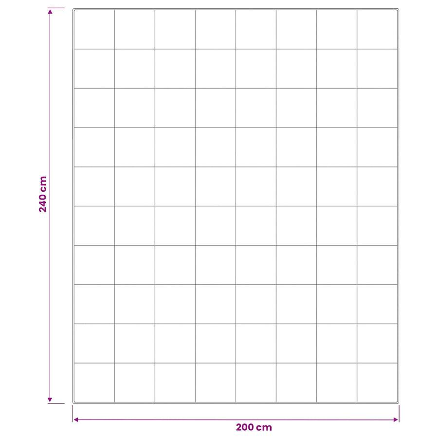 Dekbed en Kussen Set 3 st 200x240 cm 4 seizoenen 350 GSM Wol
