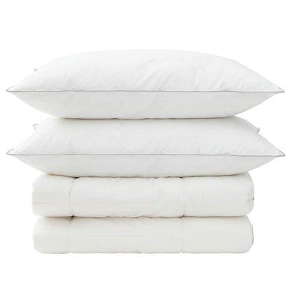 Dekbed en Kussen Set 3 st 140x220 cm 4 seizoenen 350 GSM Wol
