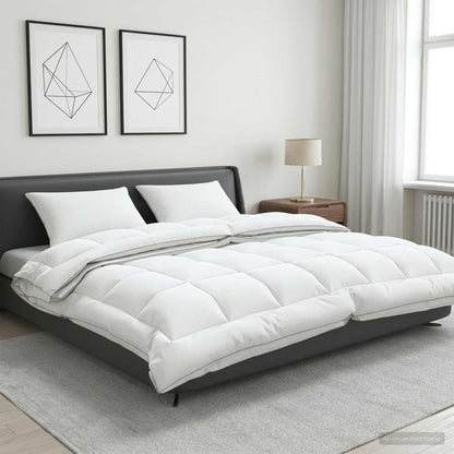 Dekbed en Kussen Set 3 st 200x240 cm 4 seizoenen 140+220 GSM