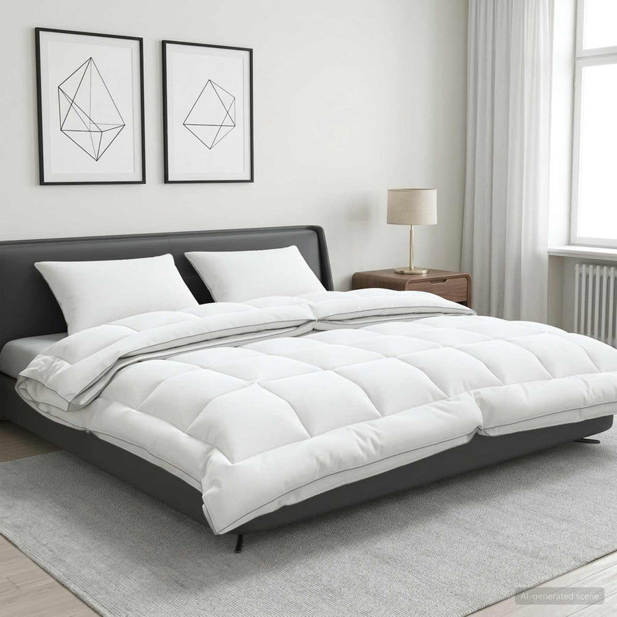 Dekbed en Kussen Set 3 st 240x260 cm 4 seizoenen 140+220 GSM