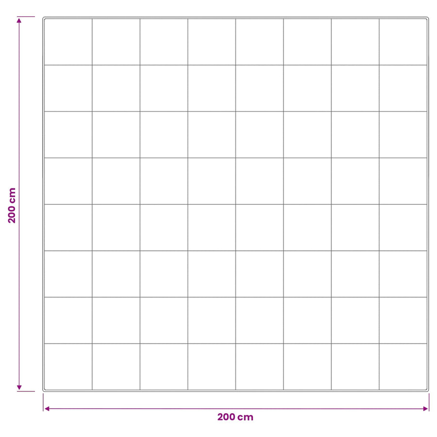 Dekbed en Kussen Set 3 st 200x200 cm Zomer 200 GSM Wol Wit