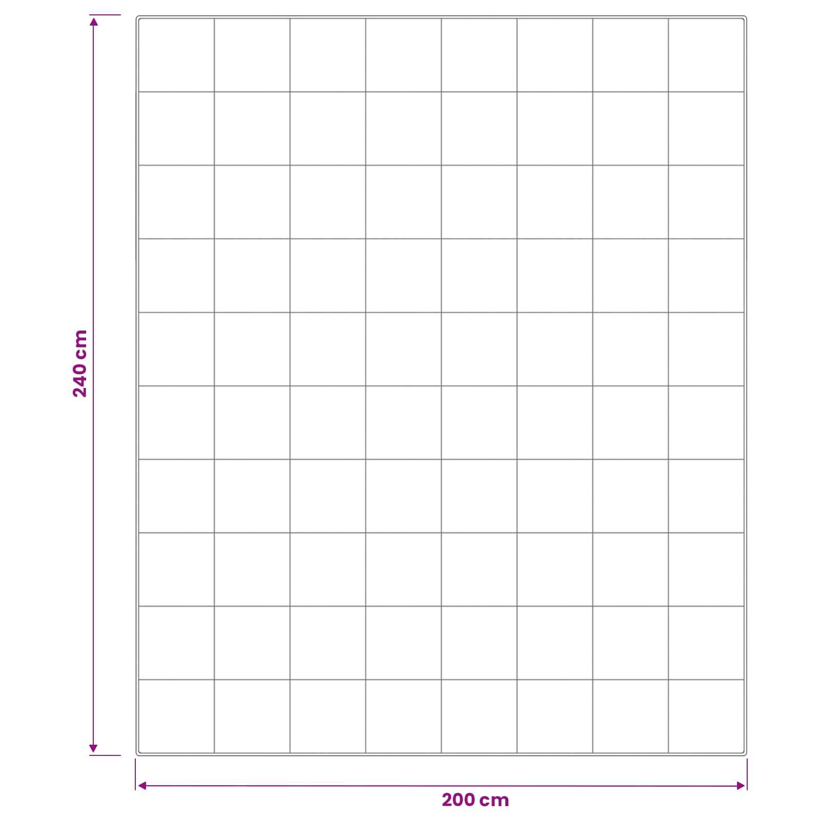 Dekbed en Kussen Set 3 st 200x240 cm Zomer 200 GSM Wol Wit