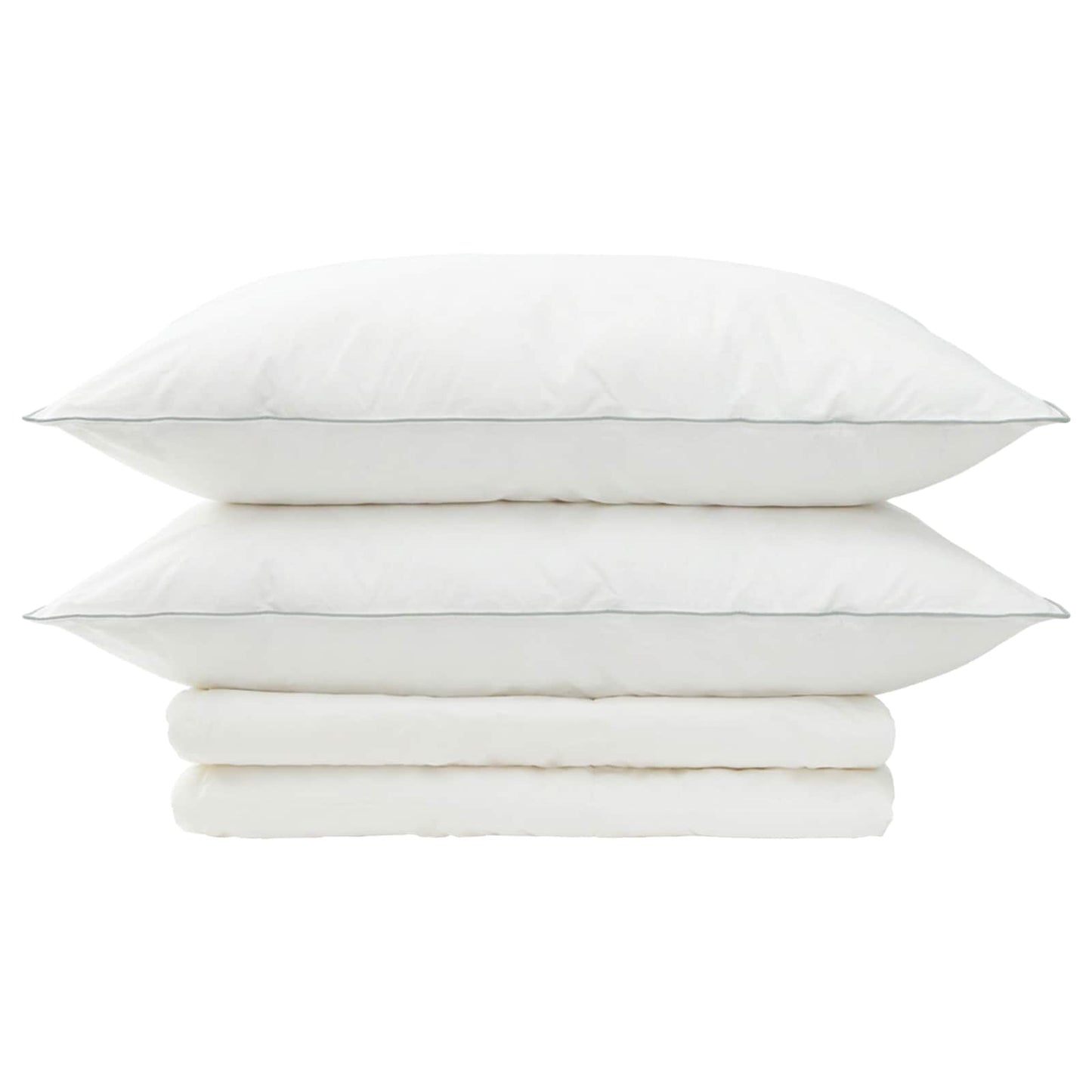 Dekbed en Kussen Set 3 st 140x220 cm Zomer 200 GSM Wol Wit