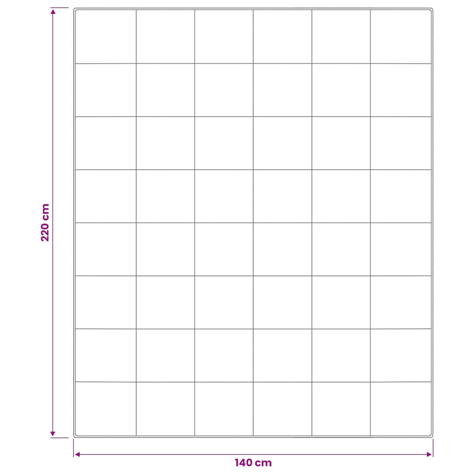 Dekbed en Kussen Set 3 st 140x220 cm Zomer 200 GSM Wol Wit