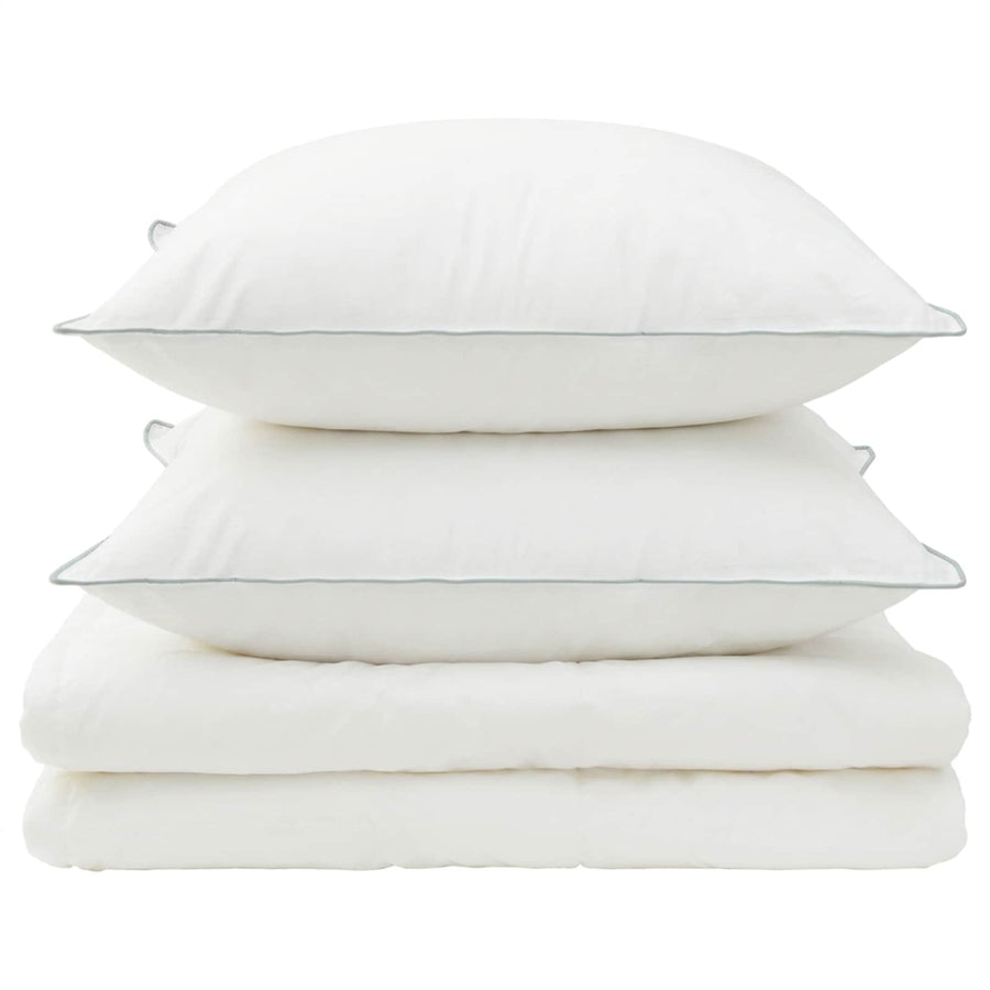 Dekbed en Kussen Set 3 st 220x260 cm Zomer 200 GSM Wol Wit