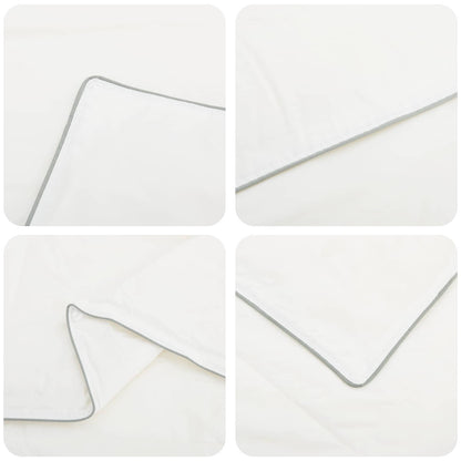 Dekbed en Kussen Set 3 st 240x260 cm Winter 450 GSM Wol Wit