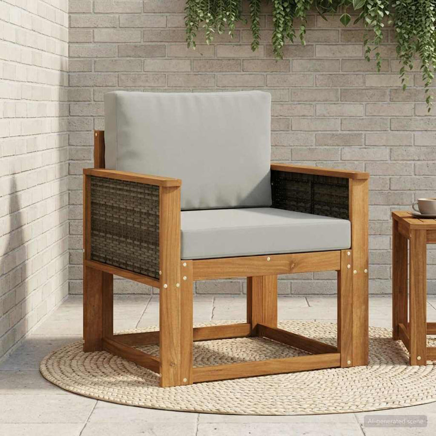 Buiten Midden Sofa Massief Acaciahout Naturel