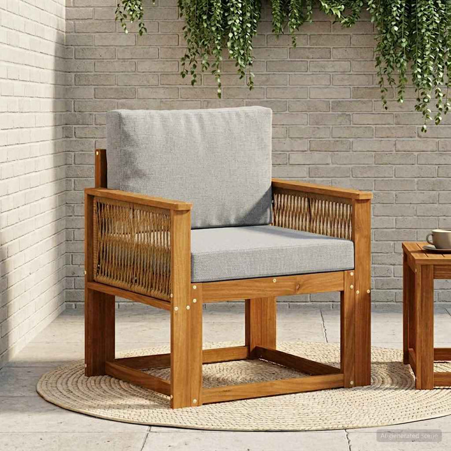 Buiten Midden Sofa Massief Acaciahout Naturel