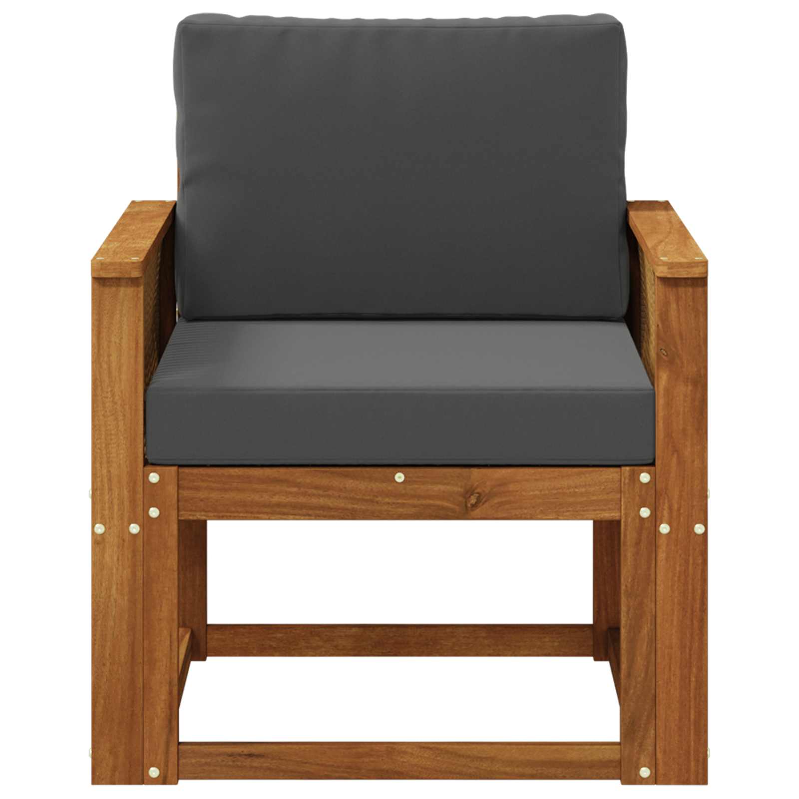 Buiten Midden Sofa Massief Acaciahout Naturel Koffie touw