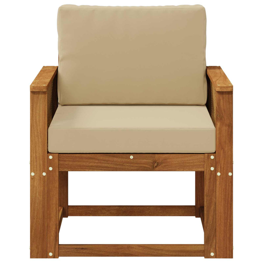 Buiten Midden Sofa Massief Acaciahout Naturel Koffie touw