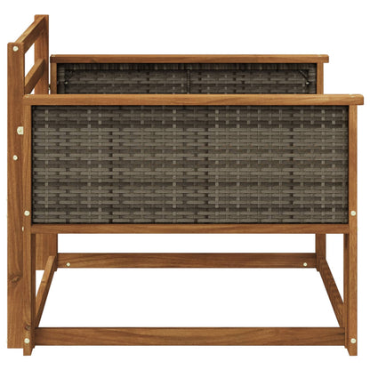 Buiten Midden Sofa Massief Acaciahout Naturel