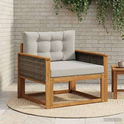 Buiten Midden Sofa Naturel Grijs riet