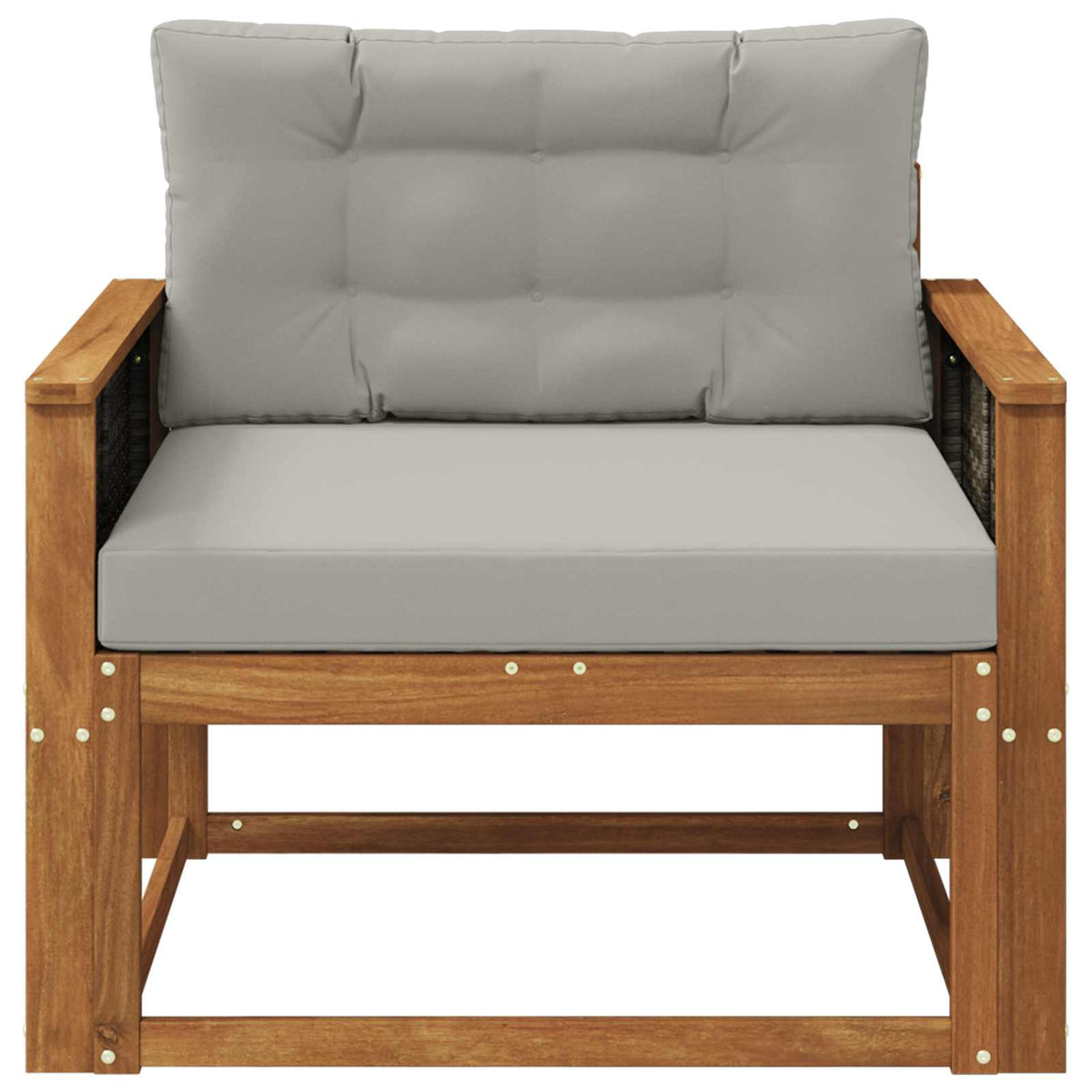 Buiten Midden Sofa Naturel Grijs riet