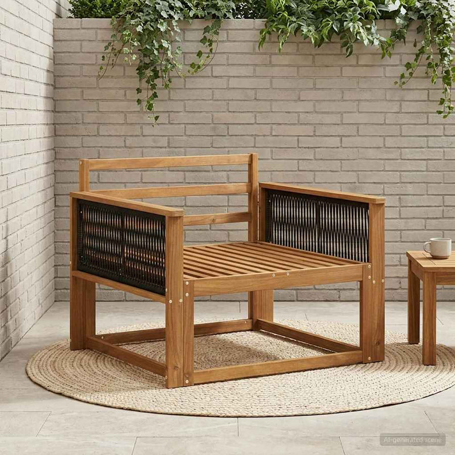 Buiten Midden Sofa Massief Acaciahout Naturel