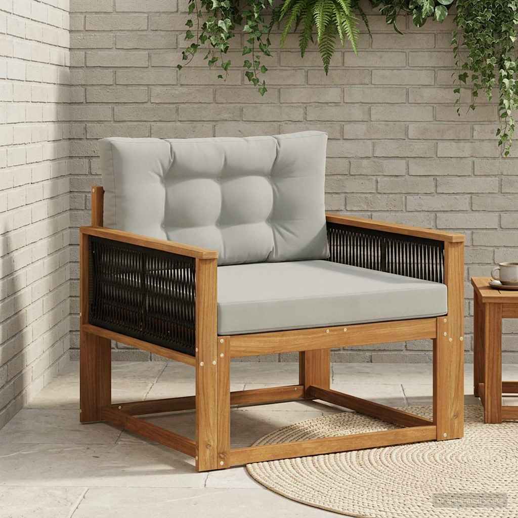 Buiten Midden Sofa Naturel Zwart touw