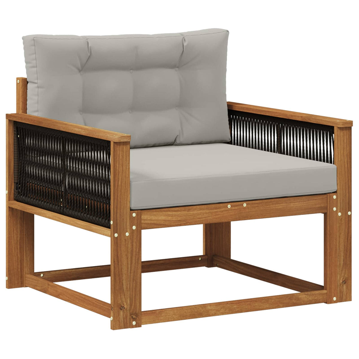 Buiten Midden Sofa Naturel Zwart touw