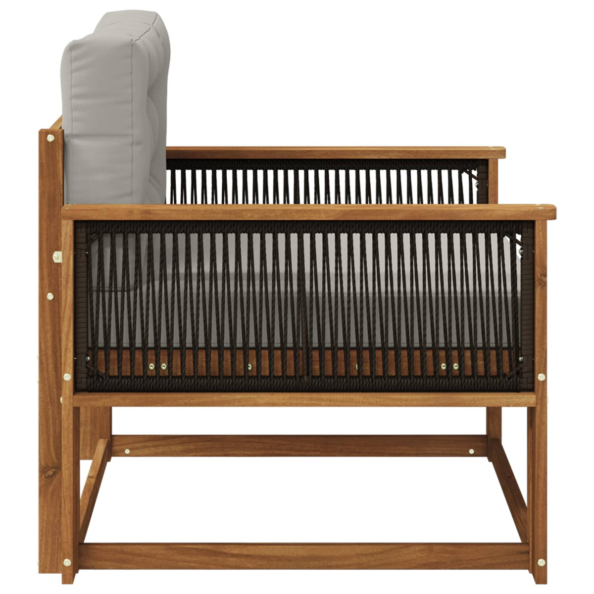 Buiten Midden Sofa Naturel Zwart touw