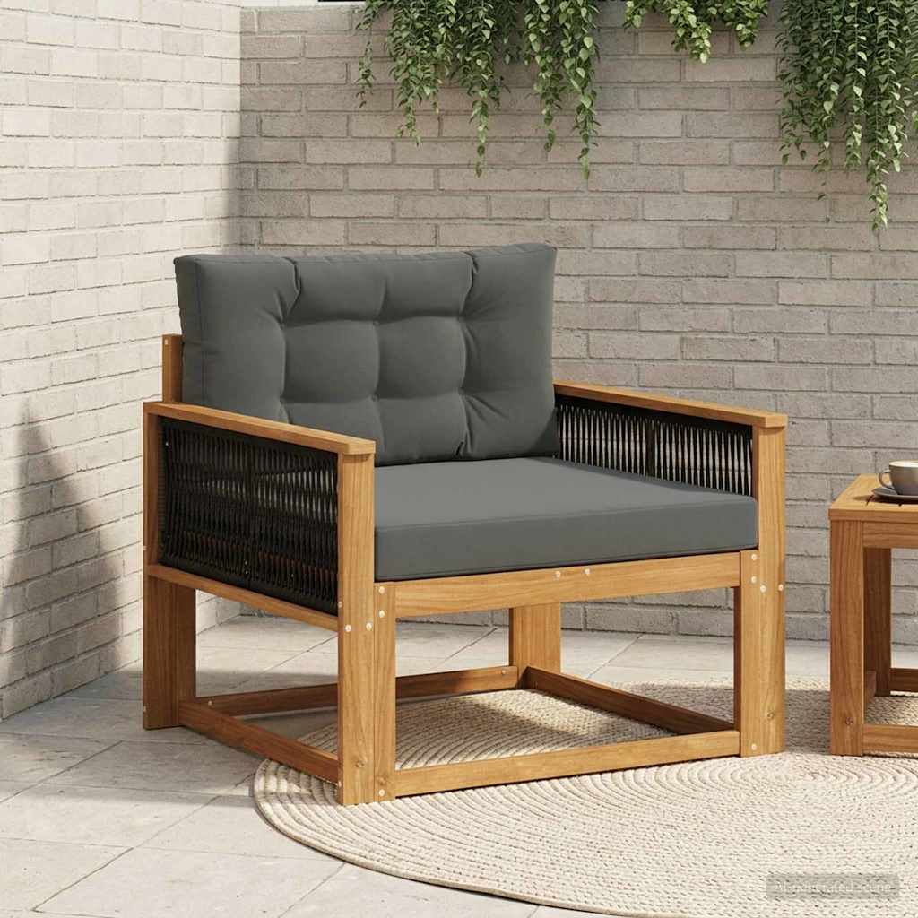 Buiten Midden Sofa Naturel Zwart touw