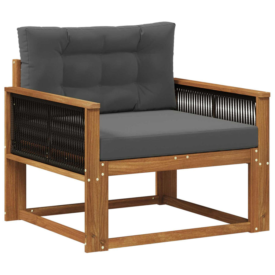 Buiten Midden Sofa Naturel Zwart touw