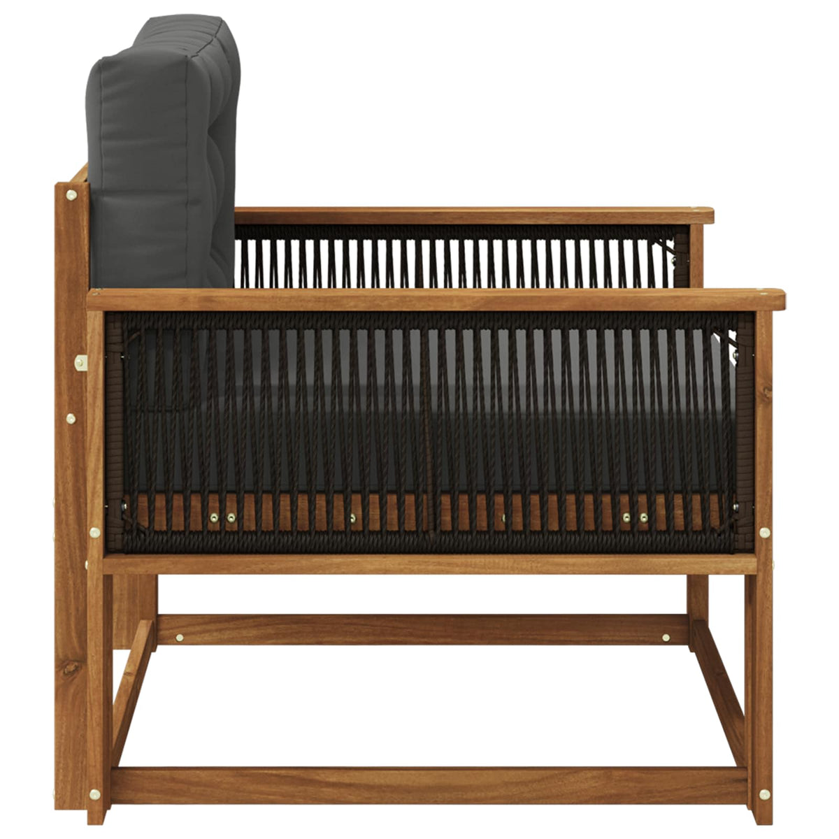 Buiten Midden Sofa Naturel Zwart touw
