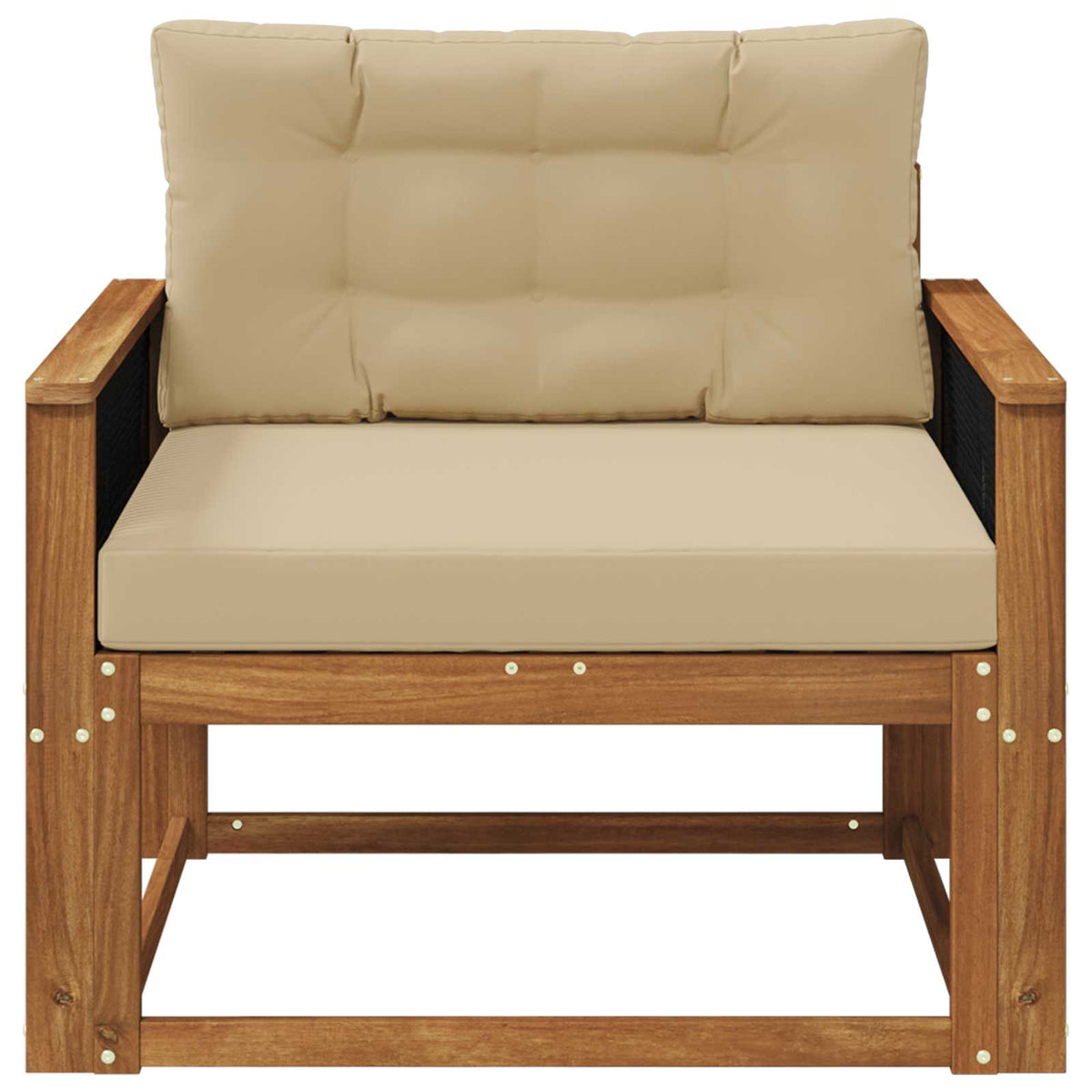 Buiten Midden Sofa Naturel Zwart touw