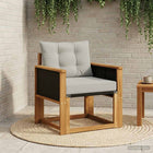 Outdoor Center Sofa Solid Acacia Wood Natural