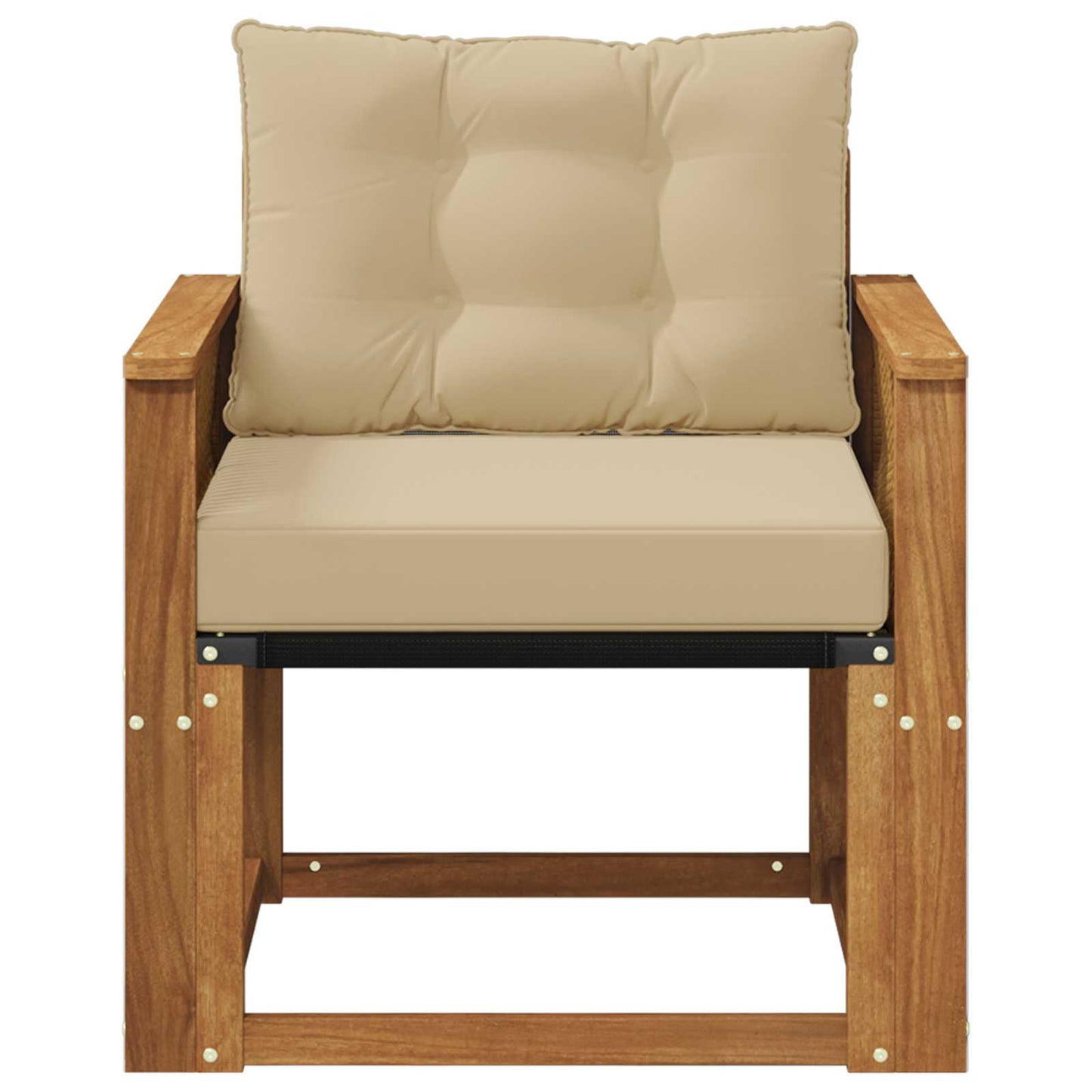 Buiten Midden Sofa Massief Acaciahout Naturel Koffie touw