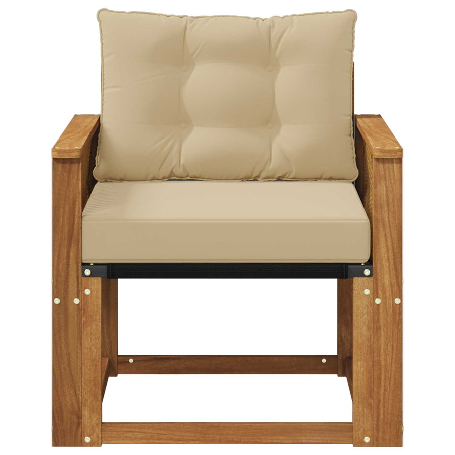Buiten Midden Sofa Massief Acaciahout Naturel Koffie touw