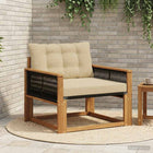 Outdoor bench set Solid Acacia Wood and Textilene Natural