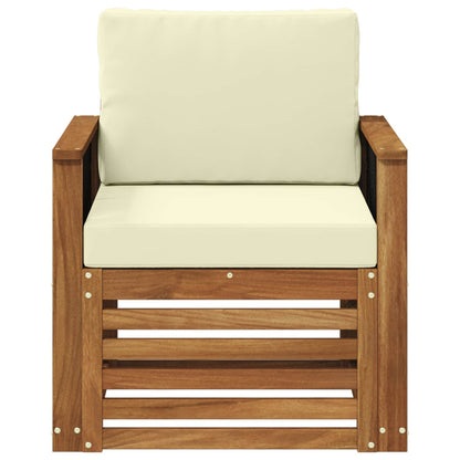 Buiten Midden Sofa Naturel Houten frame met zwart touw