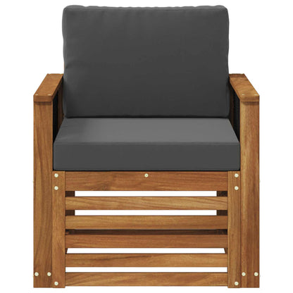 Buiten Midden Sofa Naturel Houten frame met zwart touw
