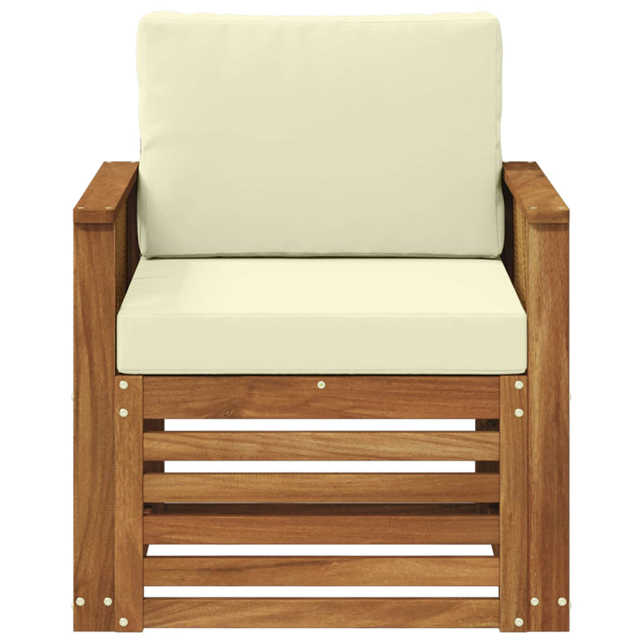 Buiten Midden Sofa Naturel Houten frame met koffie touw