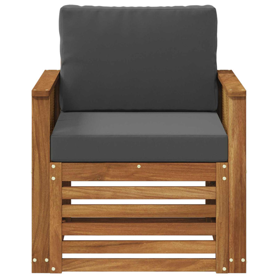 Buiten Midden Sofa Naturel Houten frame met koffie touw