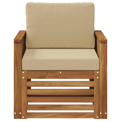 Buiten Midden Sofa Naturel Houten frame met koffie touw