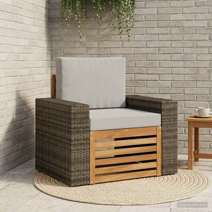 Buiten Midden Sofa Massief Acaciahout Naturel