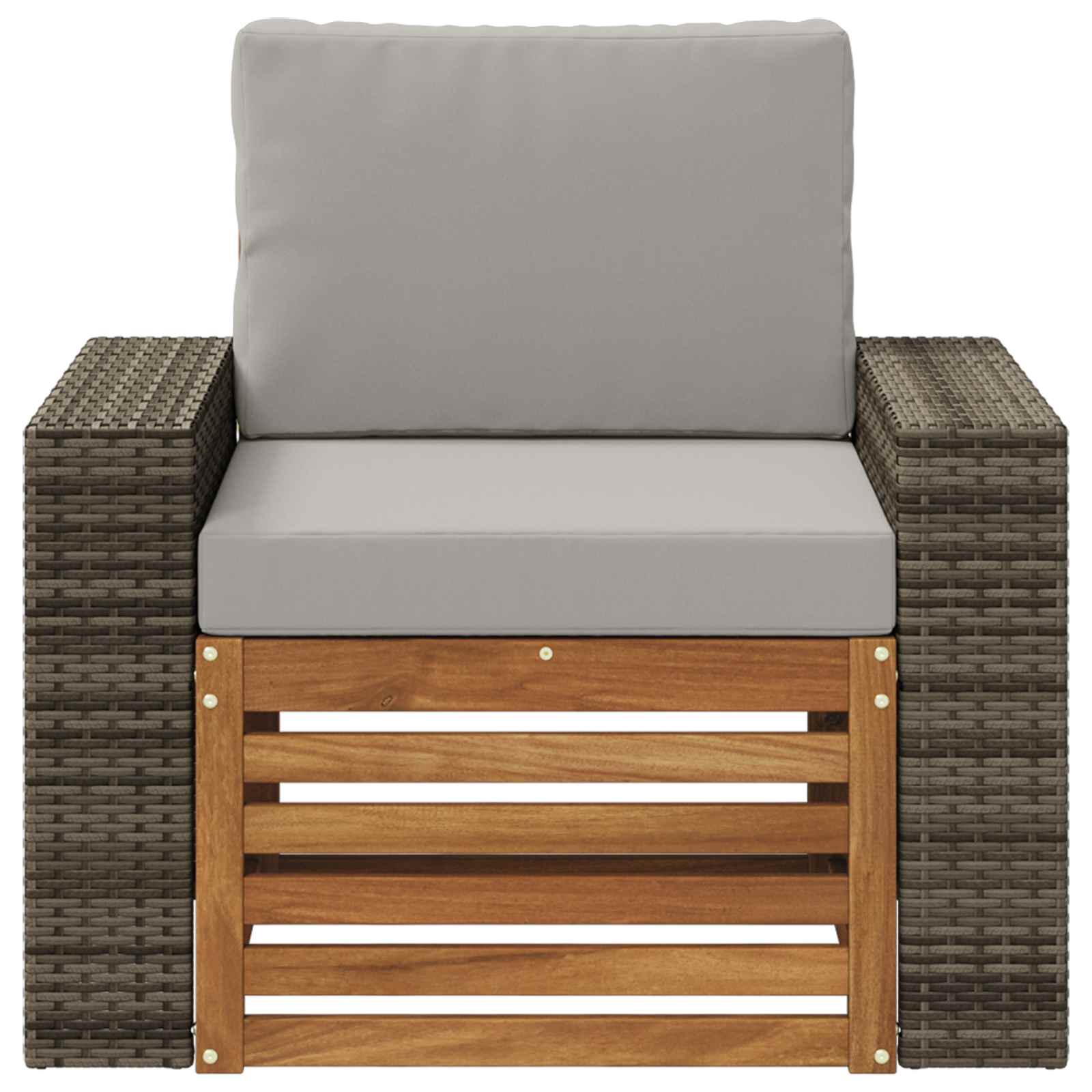 Buiten Midden Sofa Massief Acaciahout Naturel