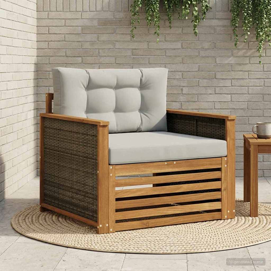 Buiten Midden Sofa Massief Acaciahout Naturel
