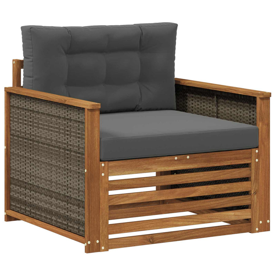 Buiten Midden Sofa Naturel Grijs riet