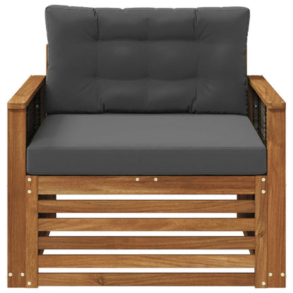 Buiten Midden Sofa Naturel Grijs riet