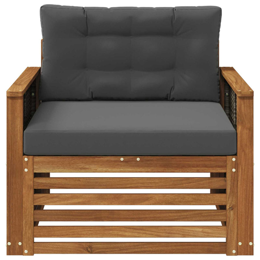 Buiten Midden Sofa Naturel Grijs riet