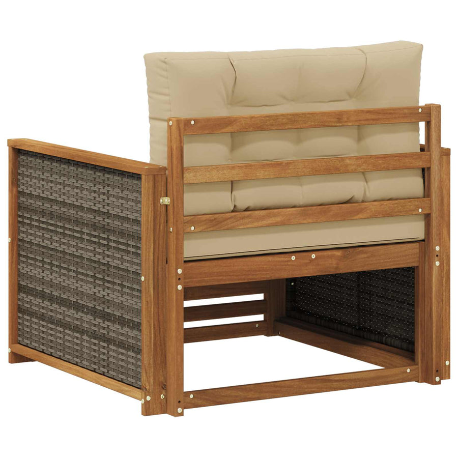 Buiten Midden Sofa Naturel Grijs riet
