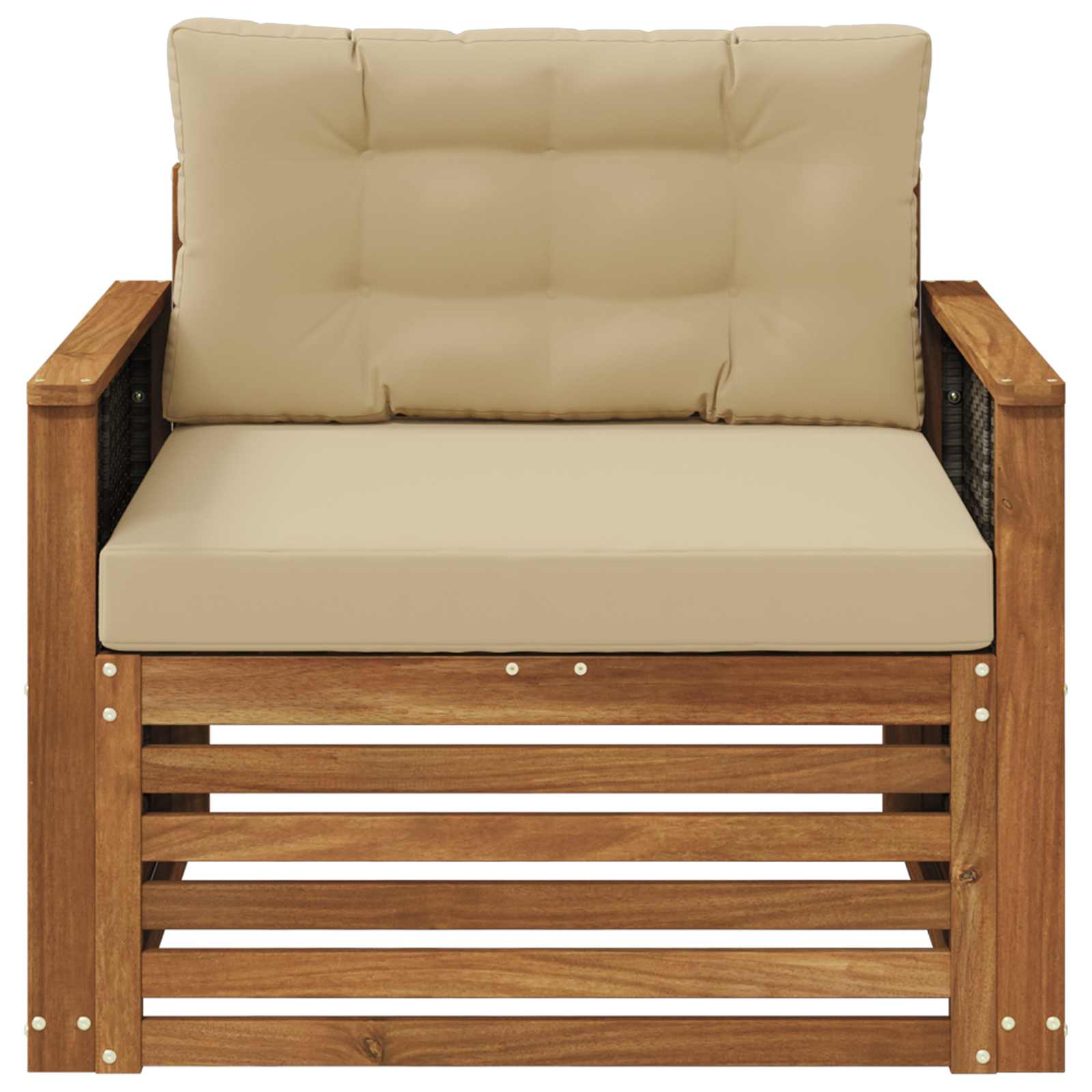 Buiten Midden Sofa Naturel Grijs riet