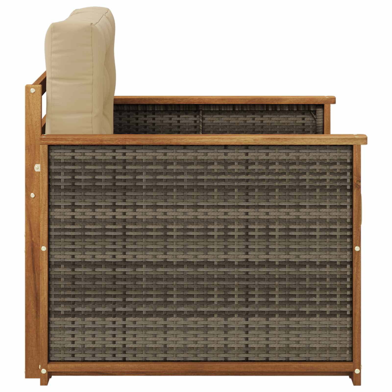 Buiten Midden Sofa Naturel Grijs riet