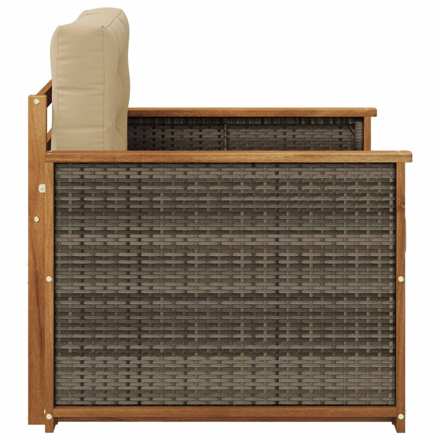 Buiten Midden Sofa Naturel Grijs riet